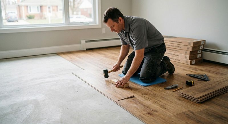 Linoleum Floor Installation in Comfort, TX