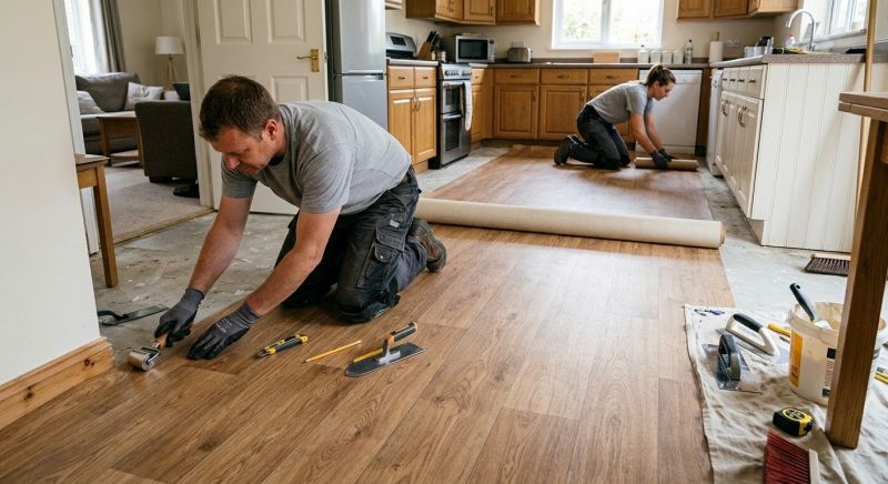 Linoleum Floor Installation in Fredericksburg, TX