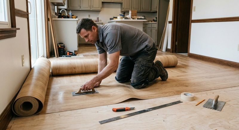Sheet Flooring Installation in Medina, TX