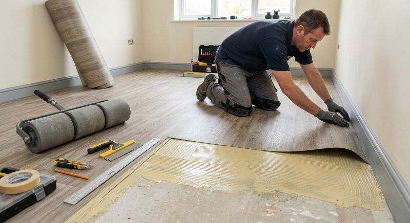 Sheet Flooring Installation in Medina, TX