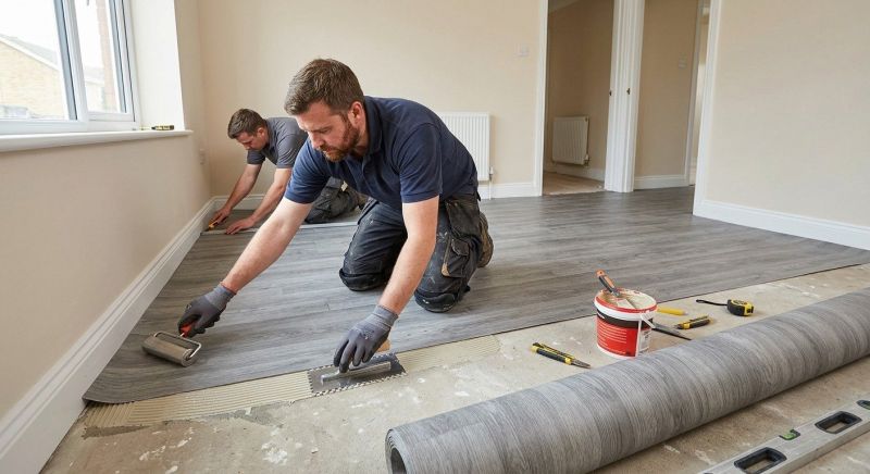 Sheet Linoleum Installation in Ingram, TX
