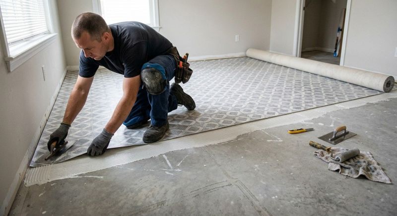 Sheet Linoleum Installation in Kerrville, TX