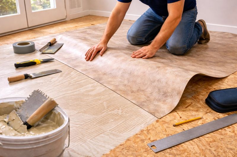 Sheet Vinyl Installation in Fredericksburg, TX