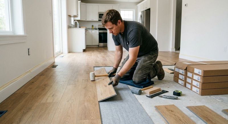 Vinyl Plank Floor Installation in Fredericksburg, TX