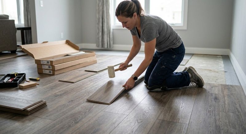 Vinyl Plank Floor Installation in Fredericksburg, TX